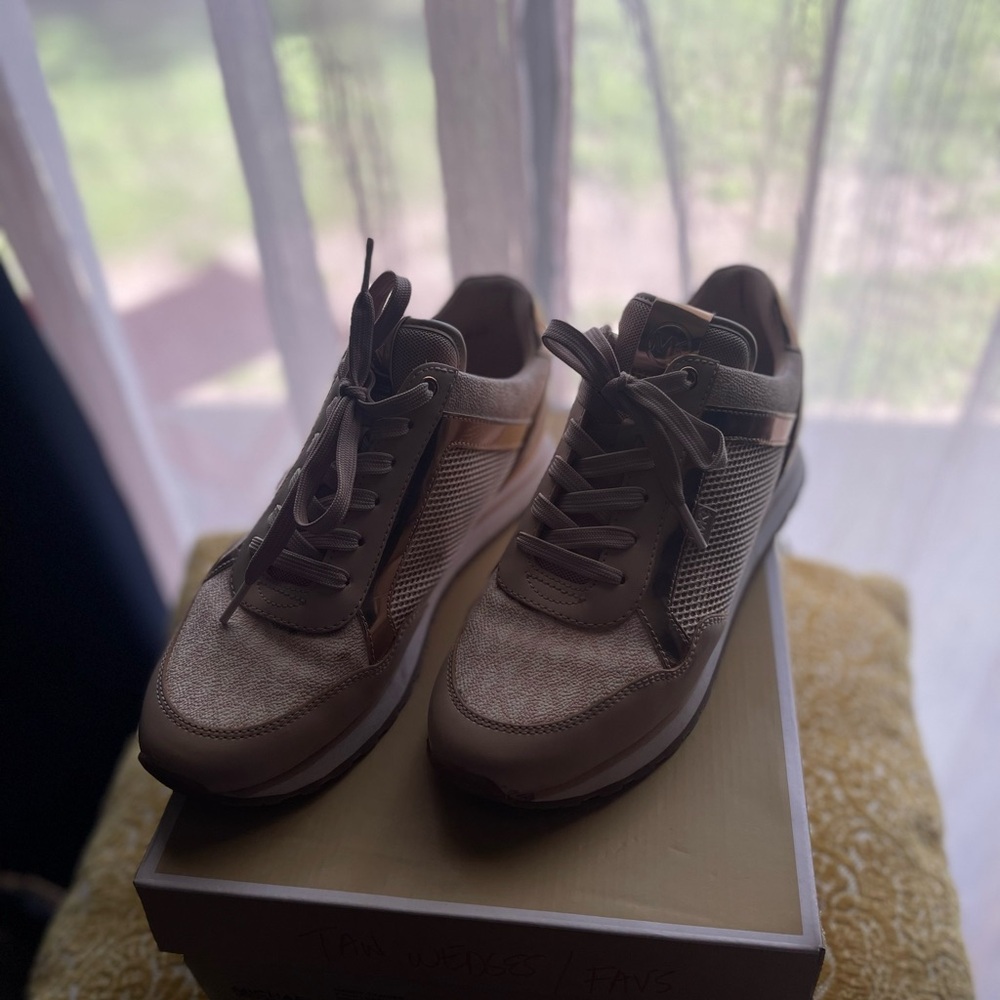 MK Rose-Gold Sneakers